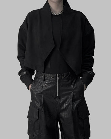 CROPPED CAPE JACKET