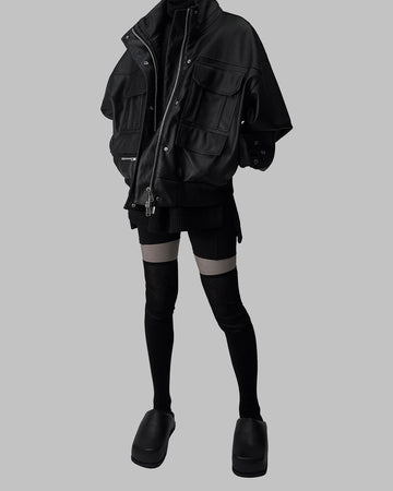 OVERSIZED BIKER JACKET