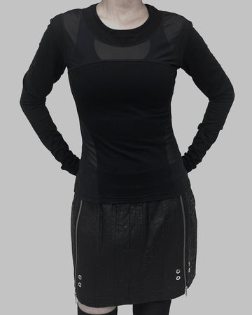 A11 PATCHWORK KNITTED TOP