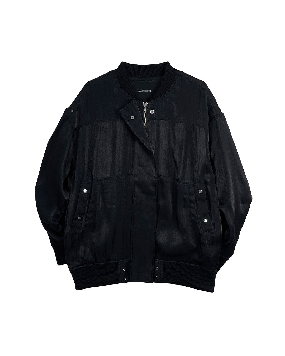 【関税&送料込】Self Portrait Black Polyester Blend Bomber J Dolce & Gabbana Black Polyester Blend Bomber Jacket